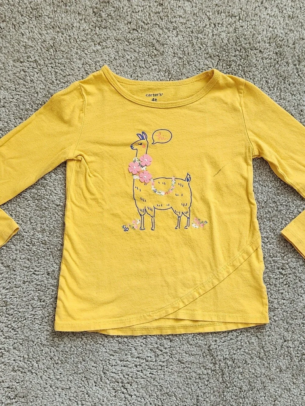 Girls 4T Fun Llama Mix & Match Bundle | Gold, Coral, Teal, Rainbow | 4 Pieces